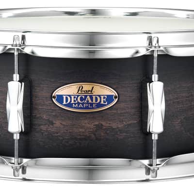 Pearl Decade Maple 14x5.5" Satin Black Burst Lacquer Kit Snare Drum | #262 | NEW | WorldShip | Authorized Dealer image 1