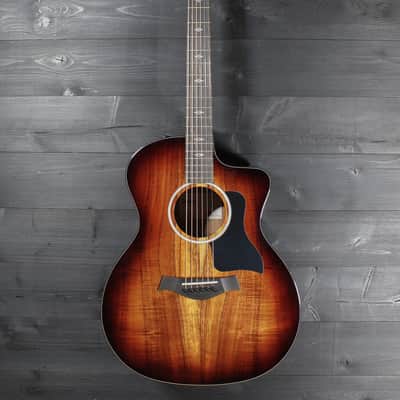 Taylor 224ce-K DLX Koa Acoustic-Electric Guitar | Grand Auditorium Cutaway w/ ES2 Pickup image 2