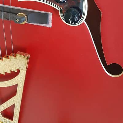 D'Angelico Deluxe EXL-1 Hollow Body Archtop 2010s - Matte Cherry image 6