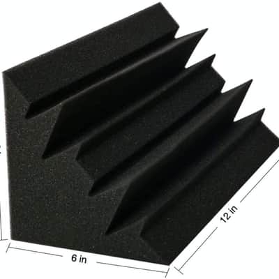 8 Pack - 12 x 6 x 6" - Acoustic Bass Trap Corner, Studio Acoustic Foam, Acoustic Treatment Panels image 4
