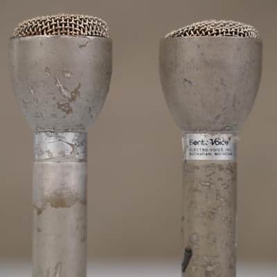 2 Electro-Voice 635A Dynamic Omnidirectional Microphones w/ Clips #59277 image 3