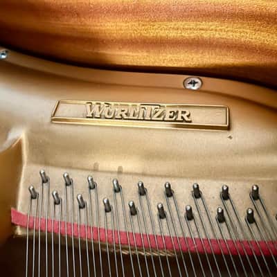 Elegant Wurlitzer Baby Grand Piano 4'8" Glossy Black Finish image 7