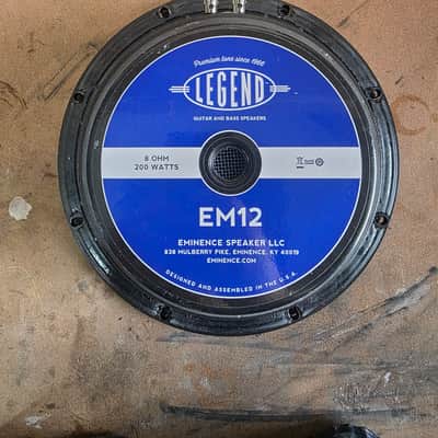 Emminence EM12 12" 8 ohm 200w Guitar Speaker EVM 12l Tone. Legend Series image 1