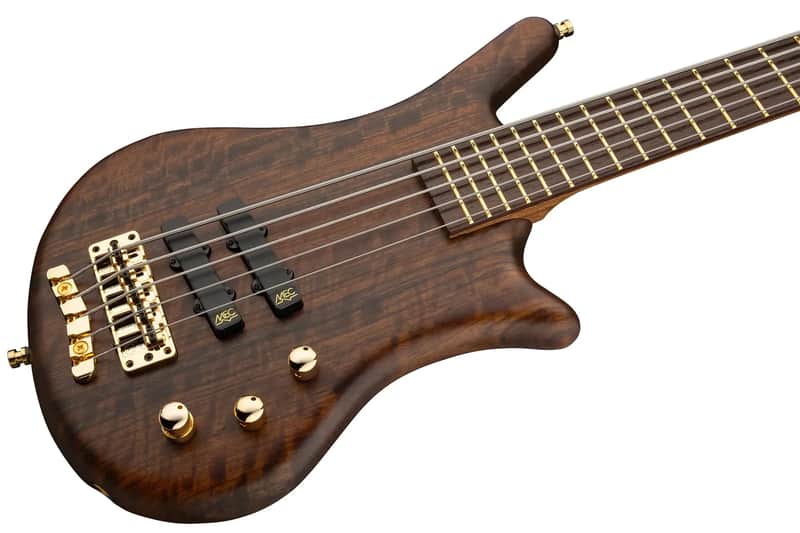 Warwick Pro Series Thumb BO-5 String-Nirvana Black Transparent Satin, Gold Hardware image 1