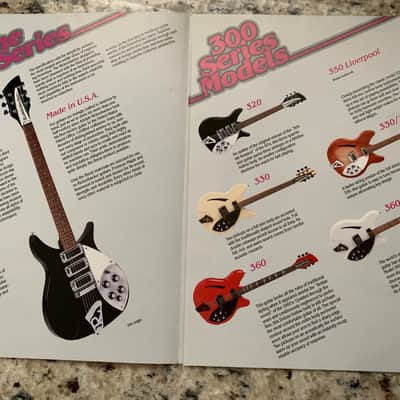Rickenbacker 300 Series Guitar Catalog & Price List 1985 330 360 320 350 /12 image 4