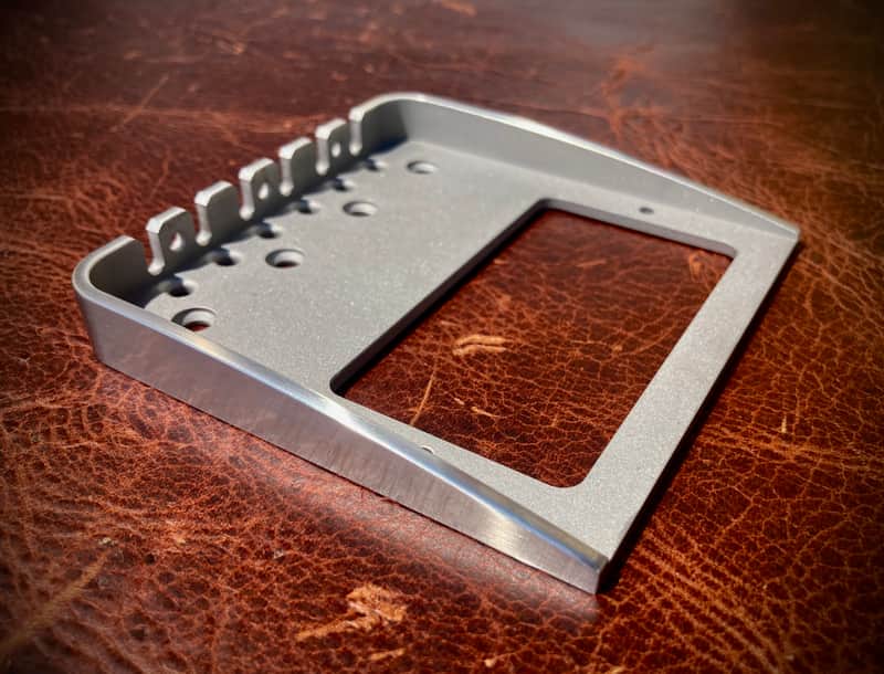 Van Dyke-Harms Telecaster Humbucker Bridge, Cut for Bigsby Tremolo 2024 - Stainless Steel image 1