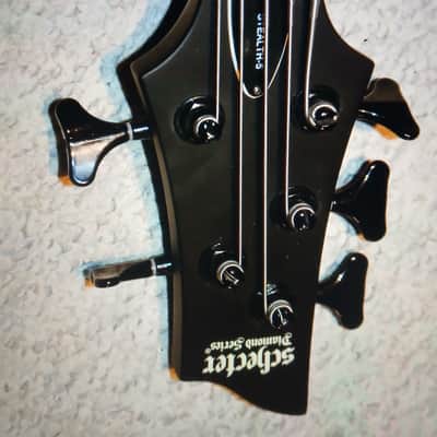🔥 Schecter Stiletto Stealth-5 Active 5-String Bass 2010s - Satin Black 🔥 image 3