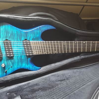 Kiesel Vader Multiscale 8 String Headless Guitar in Aquaburst image 1