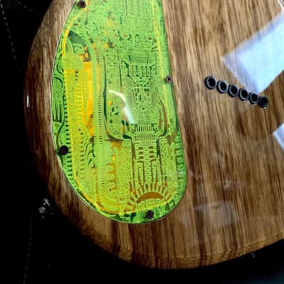 Forbidden Engravings Kiesel Cavity Cover Backplate - Giger TOXIC GREEN Edition image 1