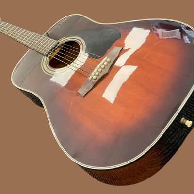 Ibanez PF20TV Dreadnought Acoustic Guitar 1991 Made in Korea Sunburst image 6