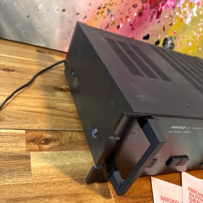 Nikko Dc Power Amplifier Alpha 20 Vintage Black Solid State 480w Warm Sounding image 7