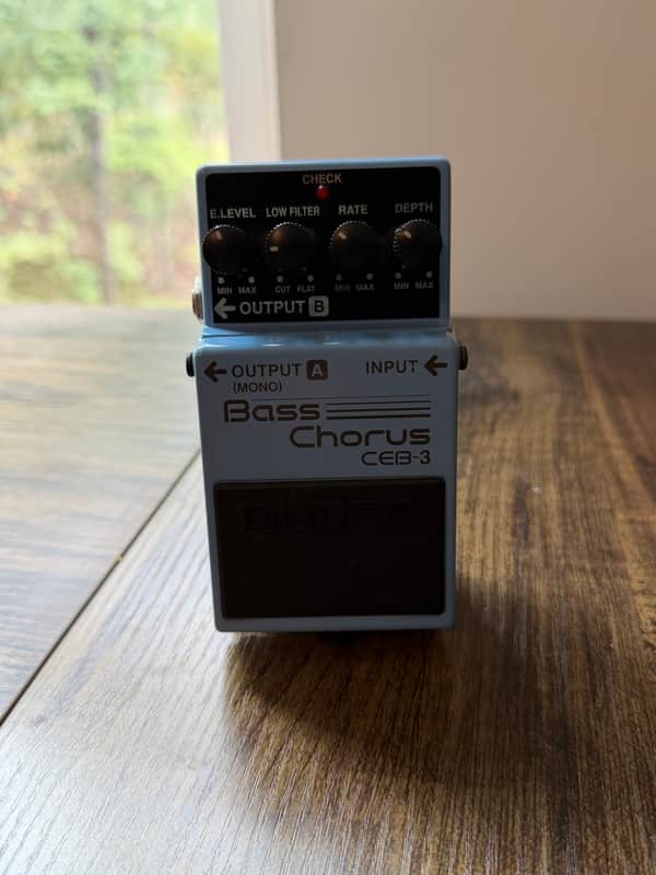 Boss CEB-3 Bass Chorus (Dark Gray Label) 2001 - Present - Blue image 1