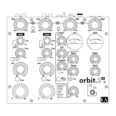 Union Audio orbit.2 LE fx [Built-in Effects, 2-channel, Rotary, Analog DJ Mixer] (Union Audio) image 4