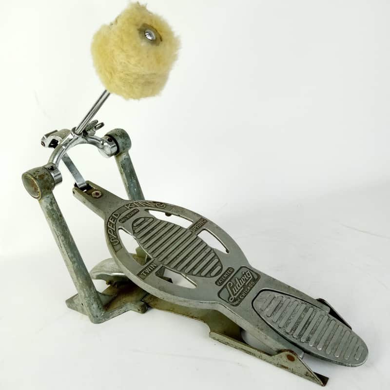 Ludwig Speed King Bass Drum Kick Pedal Twin Spring Beater Chicago Vintage60s USA