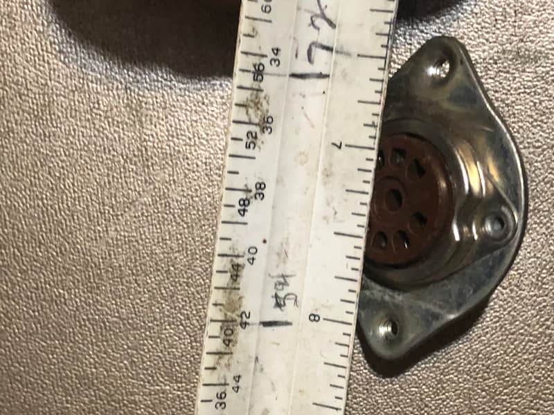 Elco Pair of Octal to Nine Pin Tube Conversion Sockets 1950’s Steel Phenolic image 1