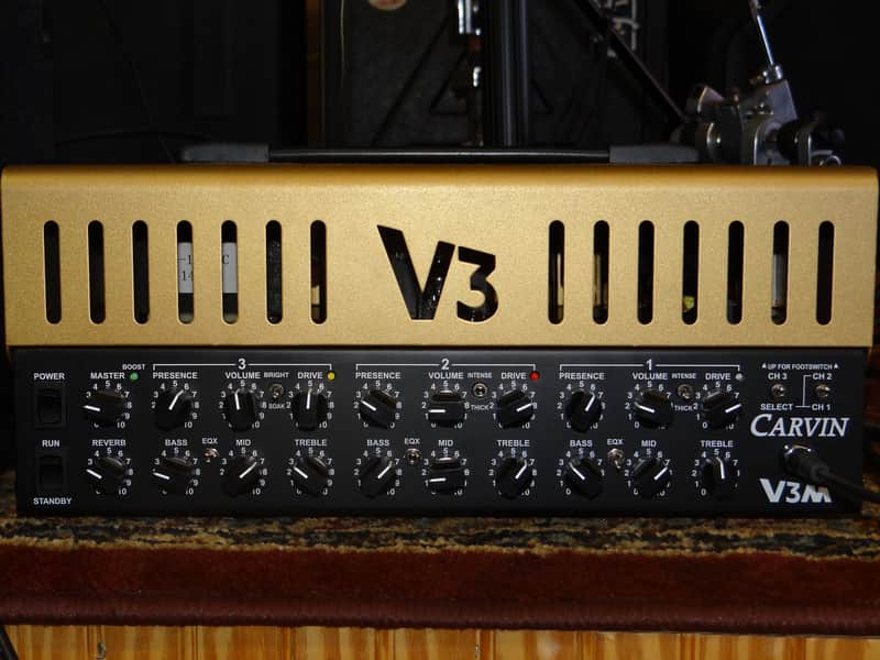 Carvin V3M 3-Channel 50-Watt Micro Tube Guitar Amp Head