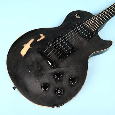Gibson Les Paul Gothic Satin Black 2000 Electric Guitar image 9