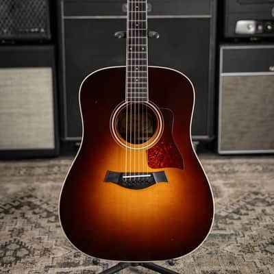 Taylor Custom Shop Dreadnought Acoustic Guitar - Vintage Sunburst with Hardshell Case - Used image 3