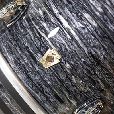 Ludwig Classic Maple 3-Piece Downbeat Shell Kit - Vintage Black Oyster image 2