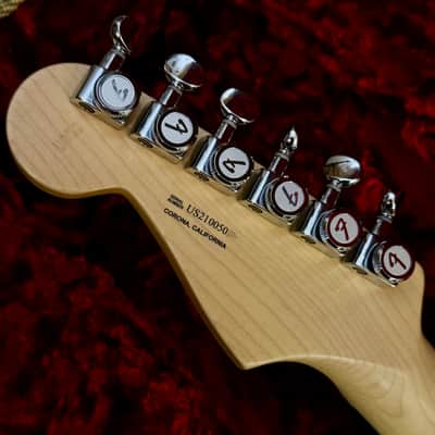 Fender Custom American Deluxe Stratocaster Olympic White Maple UPGRADES G&G USA Strat Professional II image 13