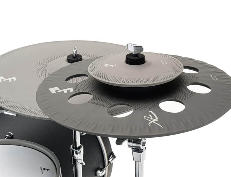 EFNOTE Effect Cymbal Stack 17” plus 8” Splash Electronic FX EFDC17FX Ozone image 1