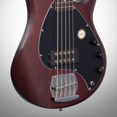 Sterling by Music Man Ray5 StingRay 5-String Electric Bass, Walnut Satin image 3