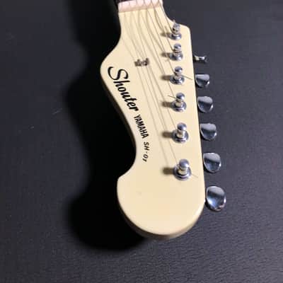 Yamaha Shouter SH-01 strat white with matching headstock | Reverb