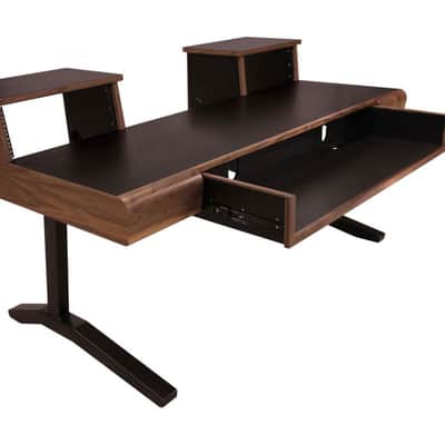 Sound Construction Supply SCS Keyboard 61 Studio Desk Black/Walnut image 2