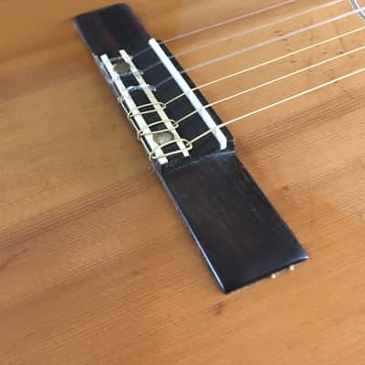 Vintage Kawai MIJ Japan Classical Guitar Lefty Conversion 1960s Natural Relic Martin Style Binding Bonus Gig Case image 10