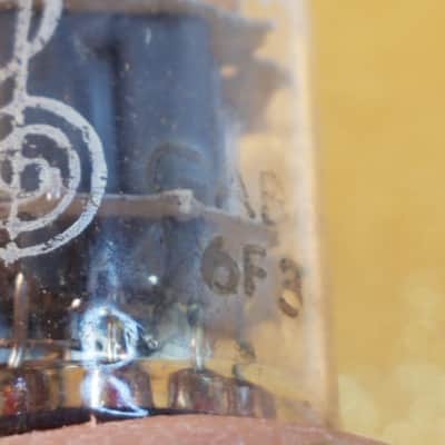 Amperex 6DJ8 tNOS AT1000 TESTED Vacuum Tube Heerlen Small Halo Getter rare Treble Clef Bugle Boy T4TCbb ECC88 dual triode 1960-1966 image 5