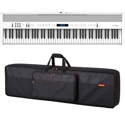 Roland FP-60X Portable Digital Piano (White), Roland CB-B88V2 Bundle