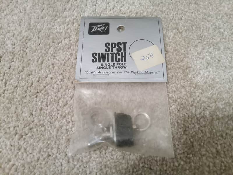 Vintage NOS 1980's Peavey SPST (Single Pole, Single Throw) Switch in Original Packaging! image 1