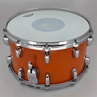 Used Grestch USA Custom Snare Drum Orange Gloss 14x8 - Excellent image 2