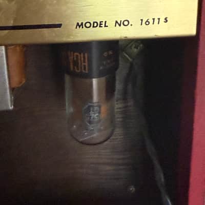 1964 Supro Bantam Tube Amp Rare Red Tolex Great Condition Great Sound! Serviced Bild 3