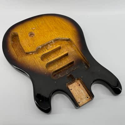 1960s Teisco Del Rey WG-4L Tobacco Burst Guitar Body ★ EVH Frankenstrat Art Project =\//-/= image 3