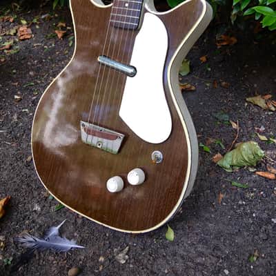 Danelectro Deluxe DC model JIMMY PAGE LED ZEPPELIN 1959 - Walnut image 3