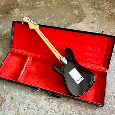 MIJ Fender Stratocaster ST72-55 c 1985 - Blackie original vintage E serial fujigen Japan image 6