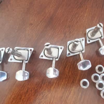 Fender Vintage F Logo tuners Left handed 1966-67 - Chrome image 2