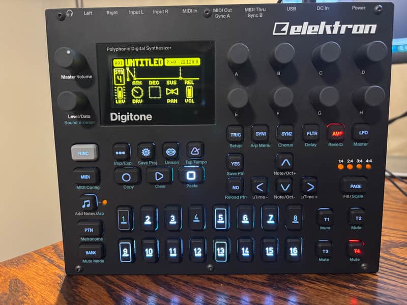 Elektron Digitone 8-Voice FM Synth Polyphonic FM Synthesizer Excellent image 1