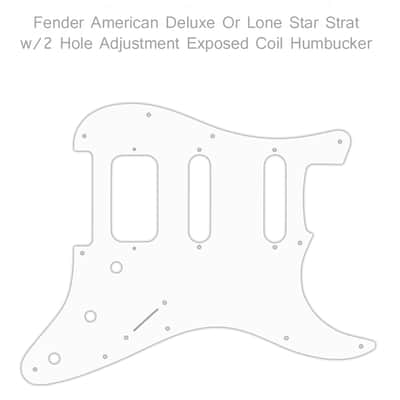 3-Ply White Pickguard For Lone Star or American Deluxe Stratocaster 11 Hole HSS Made In USA image 2