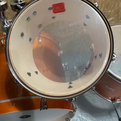 Stage Custom Birch (Honey Amber) 22” kick, 16” floor tom, 14” snare, 10” and 12” rack toms, 5pc Shell Pack image 13