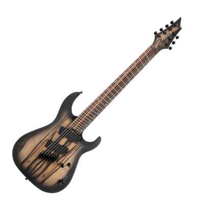 Cort KX507 7-String Multi-Scale Electric Guitar - Pale Moon Ebony Black Burst image 2