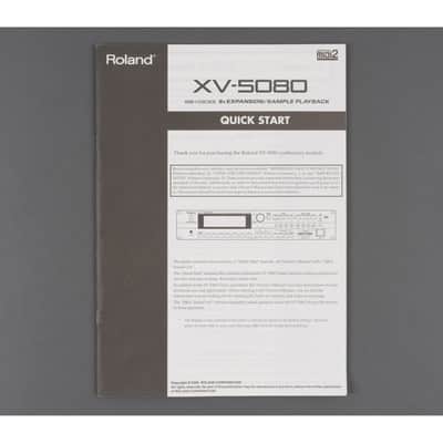 Roland XV-5080 Quick Start Manual