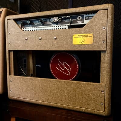 Fender Chris Stapleton Signature '62 Princeton 1x12" 12-Watt Guitar Combo 2019 - Present - Brown Vinyl with Wheat Grille Cloth image 3