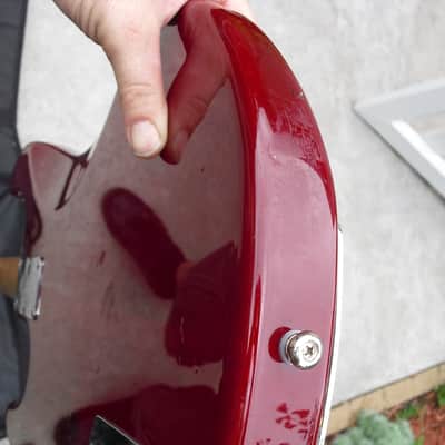 Musicman StingRay 5 string bass H 1993 Candy Red image 21