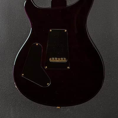 Paul Reed Smith Custom 24 Semi-Hollow Wood Library Limited - Aquableux Purple Burst w/Korina image 4