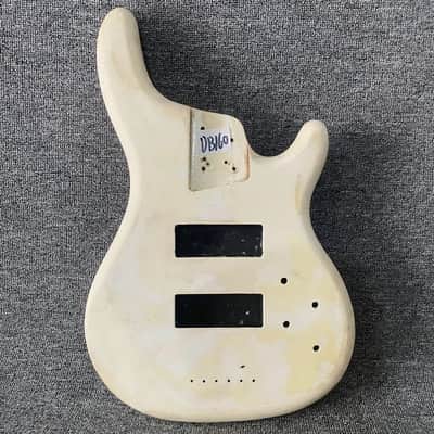 White 5 String Bass DIY Project Body image 1