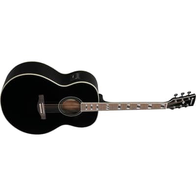 Ibanez AJ70M1E Artwood Acoustic-Electric Jumbo Body Guitar - Black High Gloss image 4