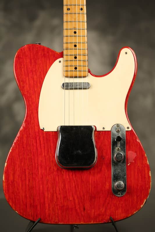 1957 Fender Telecaster Red Refinish w/original tweed hardshell case