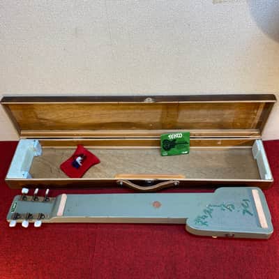Vintage Teisco model 7 lap steel guitar set with homemade case image 22